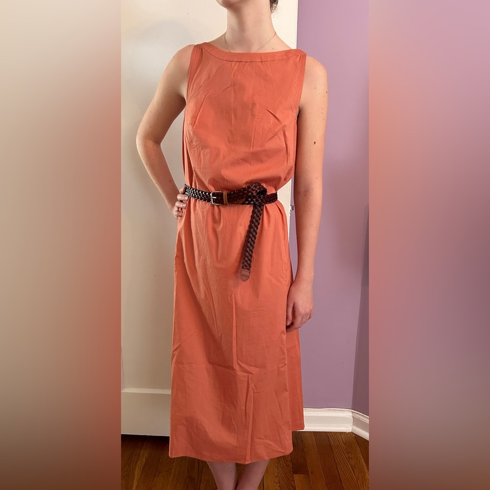 Ann Taylor Flared A Line Bateau Midi Dress Size 2 - Picture 2 of 9